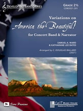 Variations on America the Beautiful! Concert Band sheet music cover